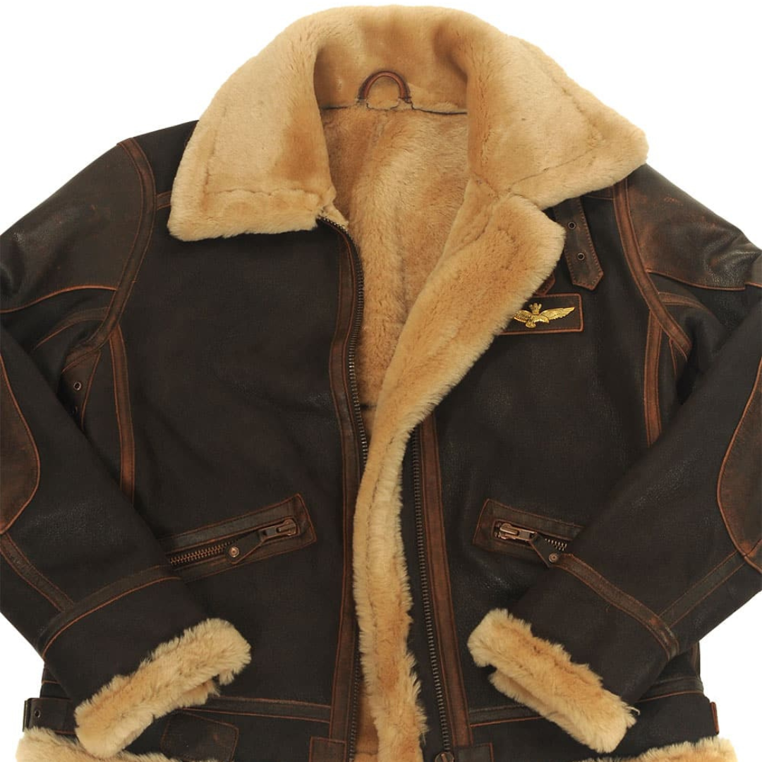 Eamon™ | Classic Shearling Aviator Jacket