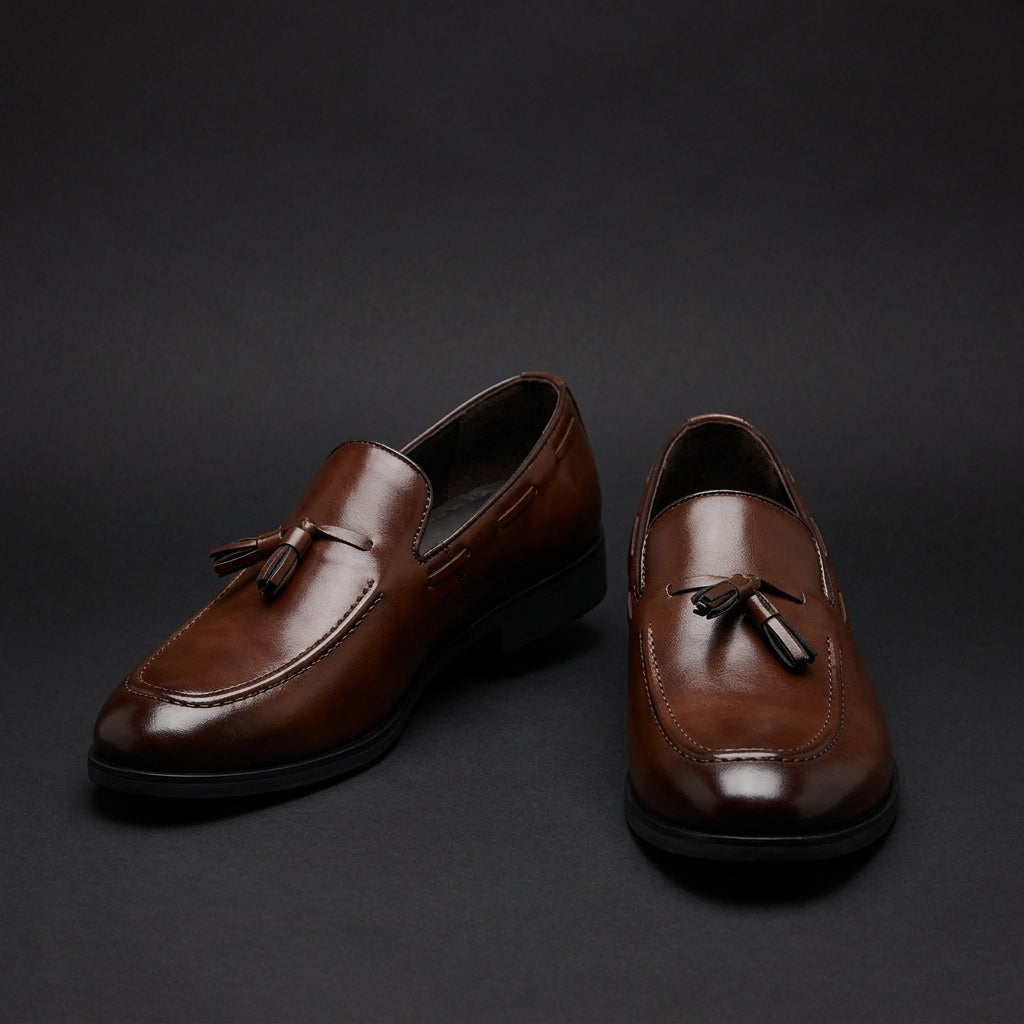 Elliot | Tassel Leather Driving Moccasins