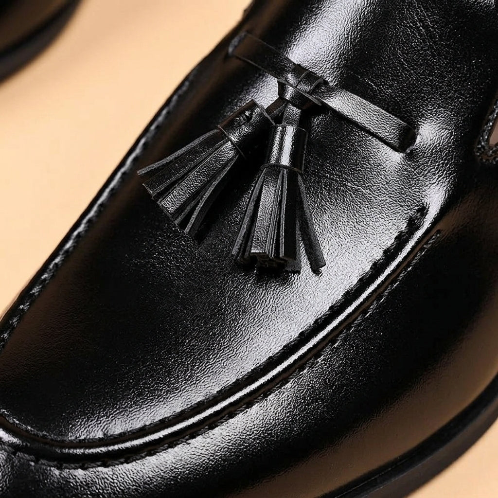 Elliot | Tassel Leather Driving Moccasins