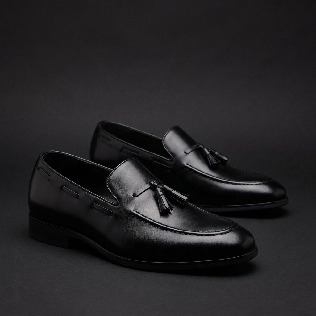 Elliot | Tassel Leather Driving Moccasins