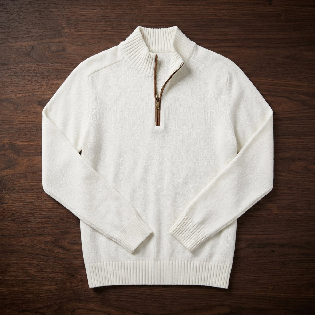 Hollis | Quarter-Zip Knit Sweater