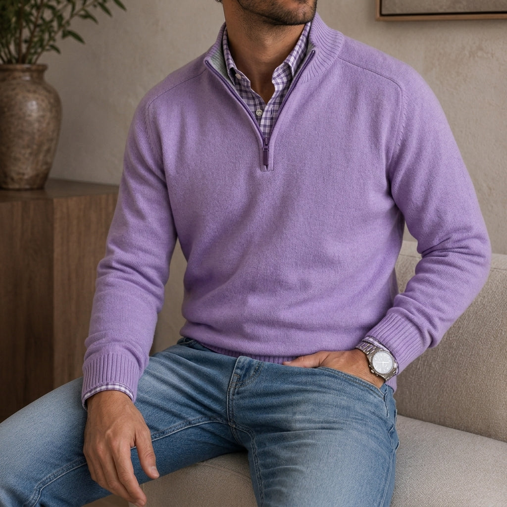 Hollis | Quarter-Zip Knit Sweater