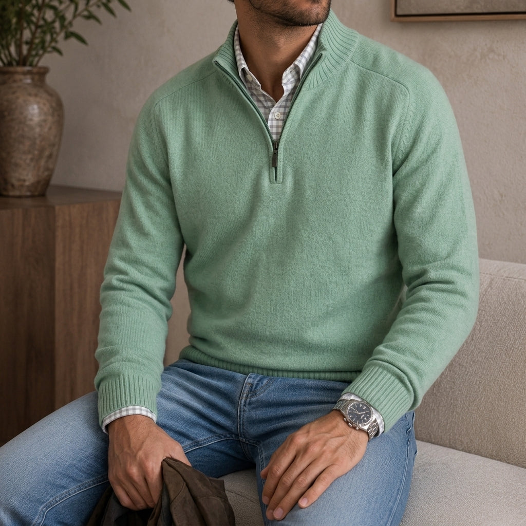 Hollis | Quarter-Zip Knit Sweater