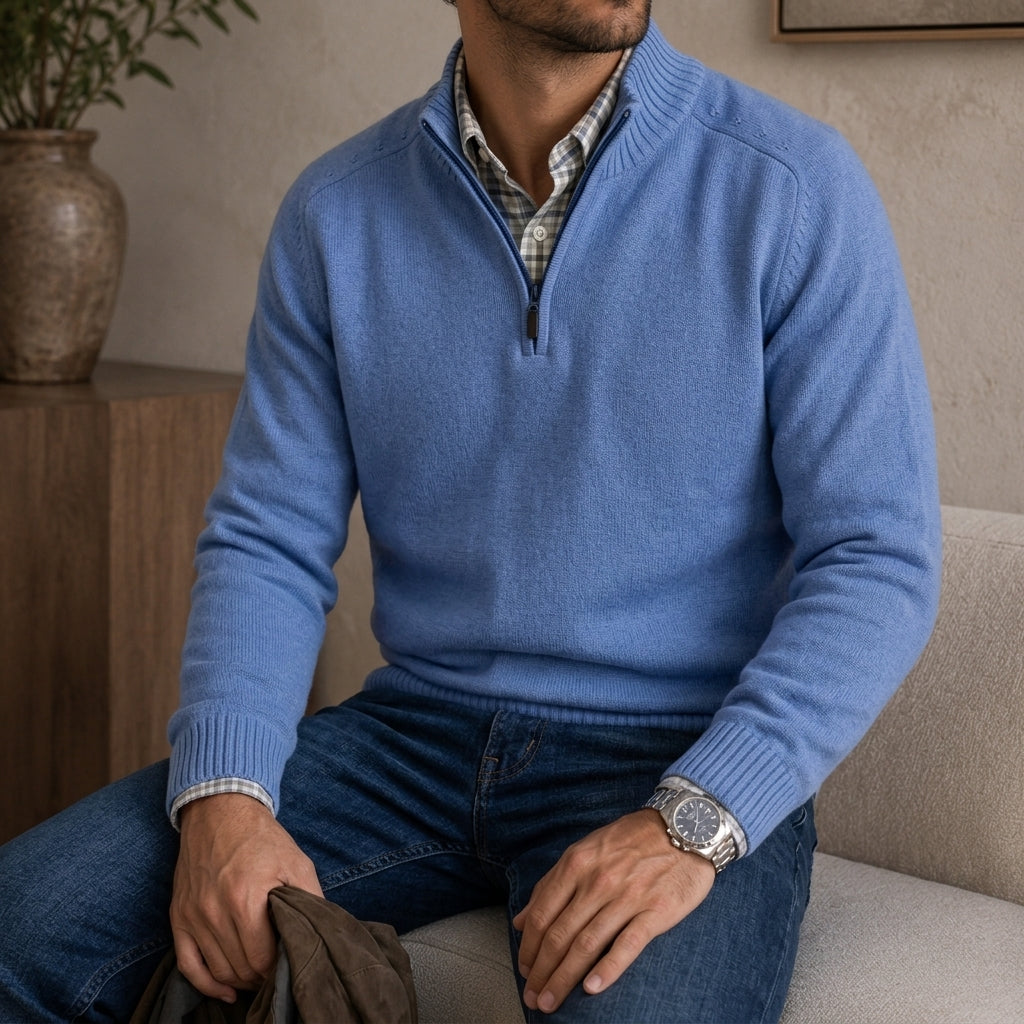 Hollis | Quarter-Zip Knit Sweater