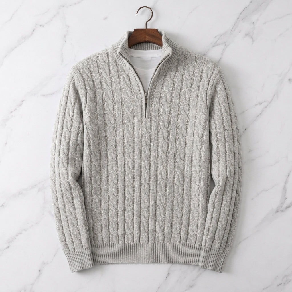 Gideon | Quarter-Zip Knit Sweater