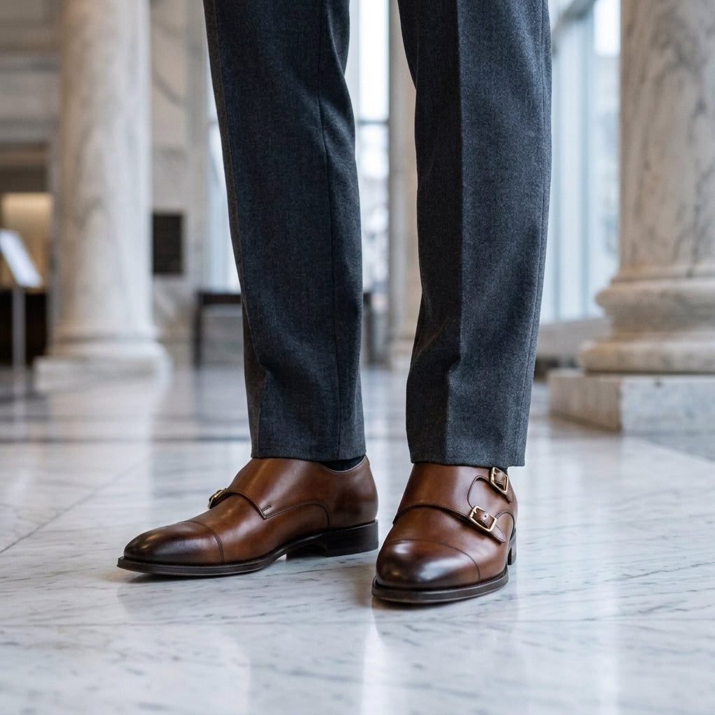 Ira | Leather Monk-Strap Dress Shoes