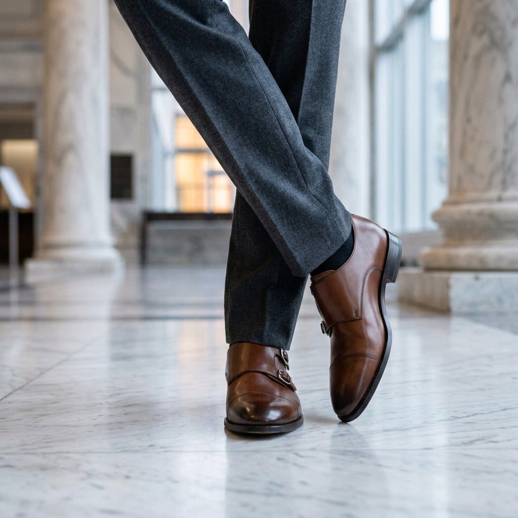Ira | Leather Monk-Strap Dress Shoes