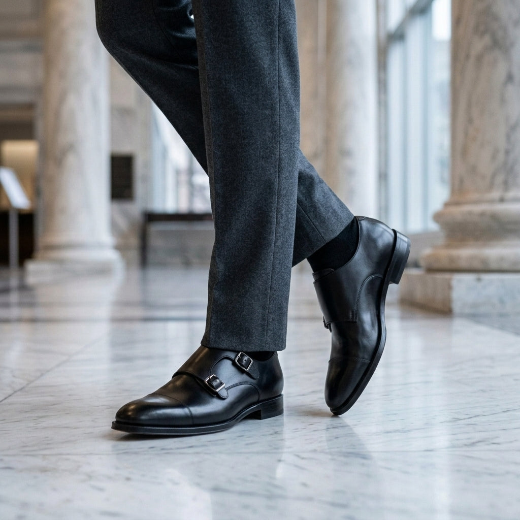 Ira | Leather Monk-Strap Dress Shoes