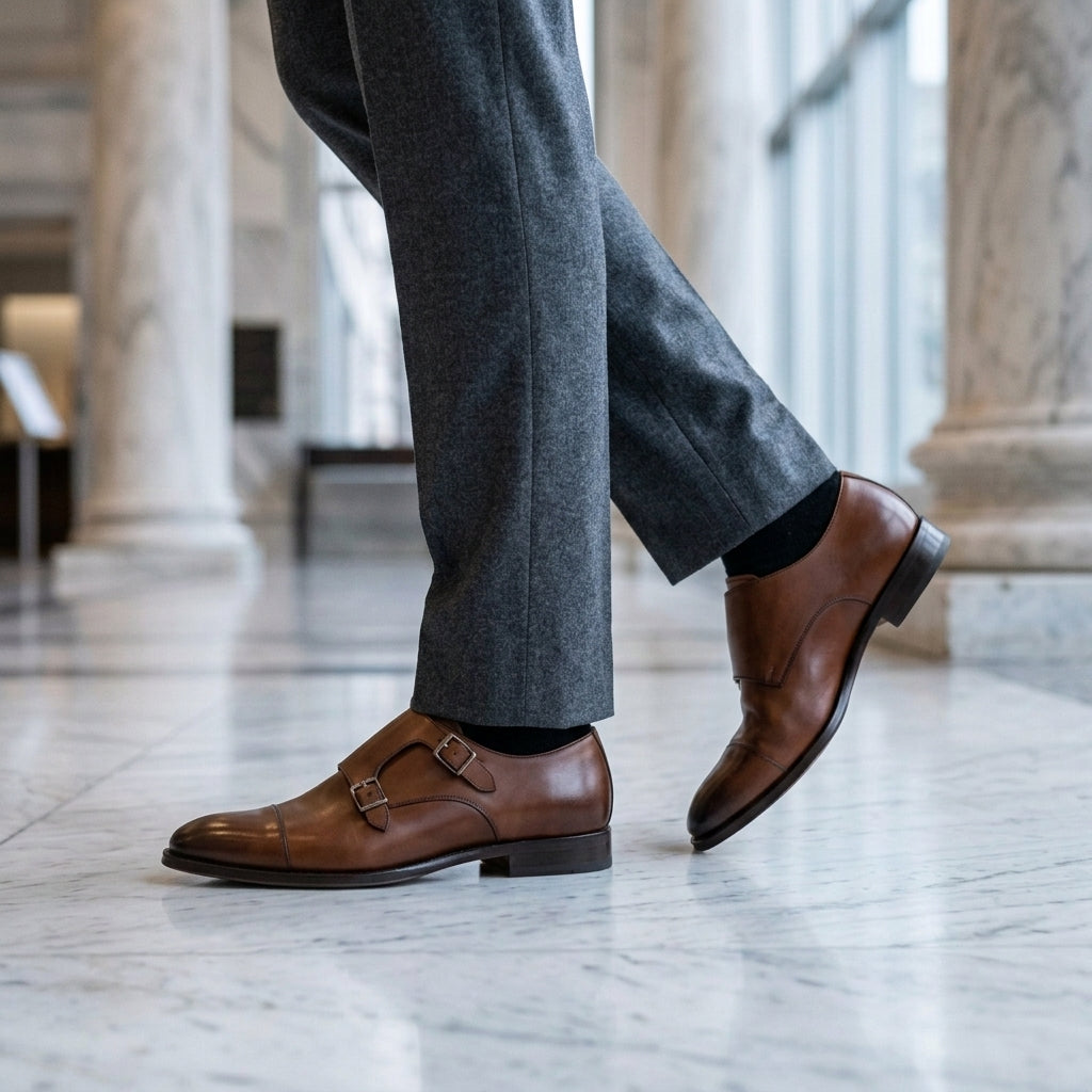 Ira | Leather Monk-Strap Dress Shoes