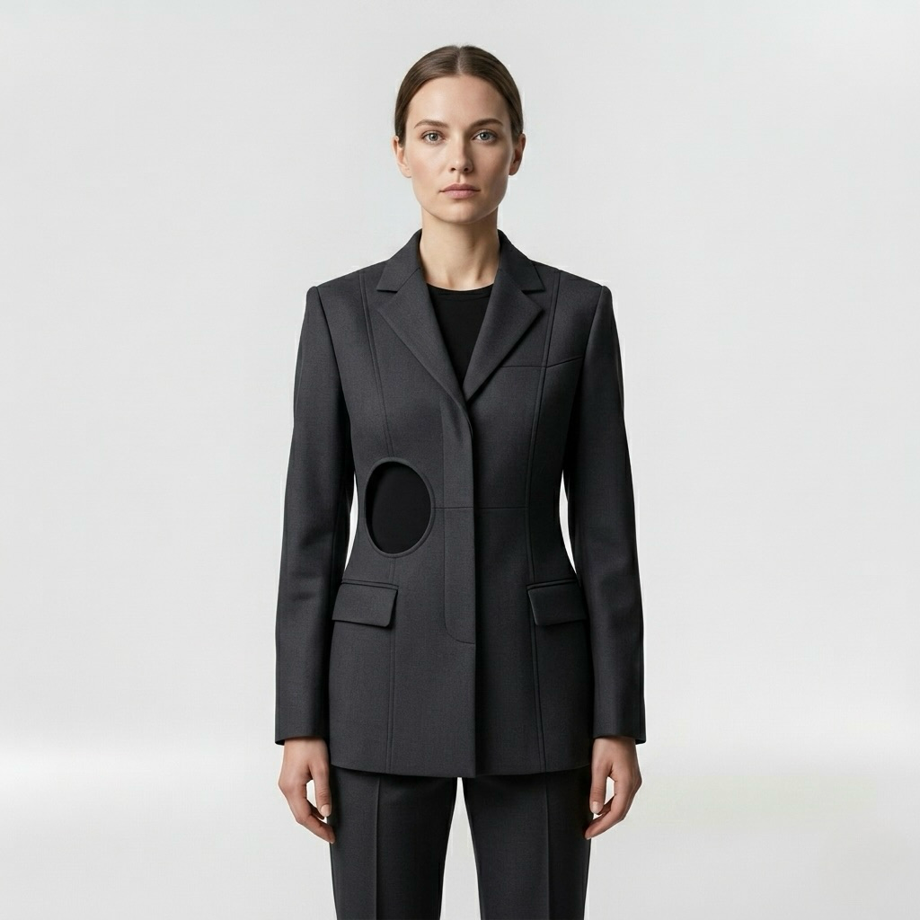 Precision Cutout Tailored Blazer