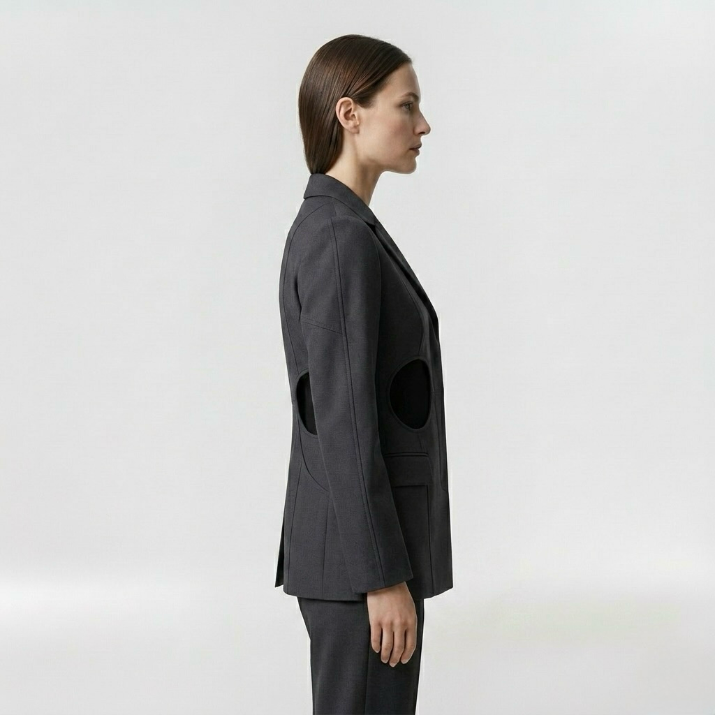 Precision Cutout Tailored Blazer
