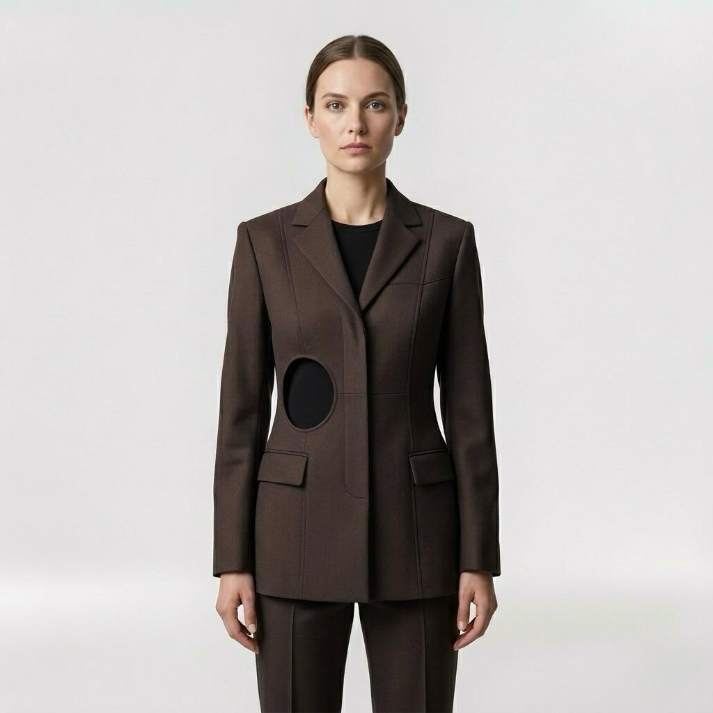 Precision Cutout Tailored Blazer