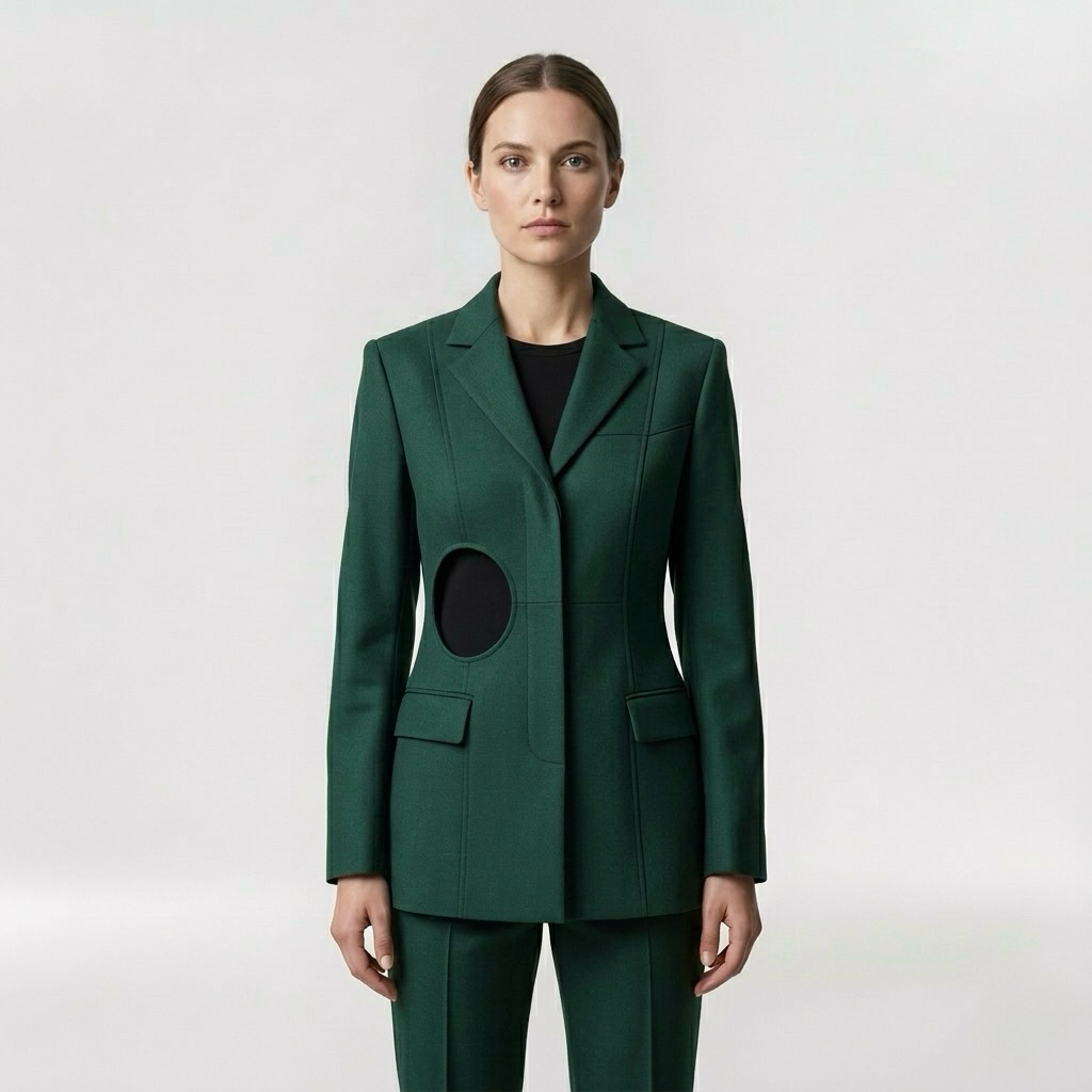 Precision Cutout Tailored Blazer