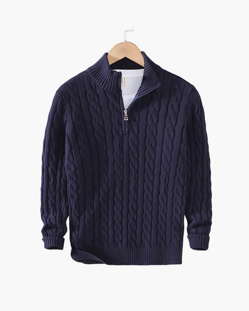 Eamon™ | Classic Knitted Half-Zip Sweater