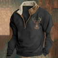 Roan™ | Casual Embroidered Half-Zip Sweater