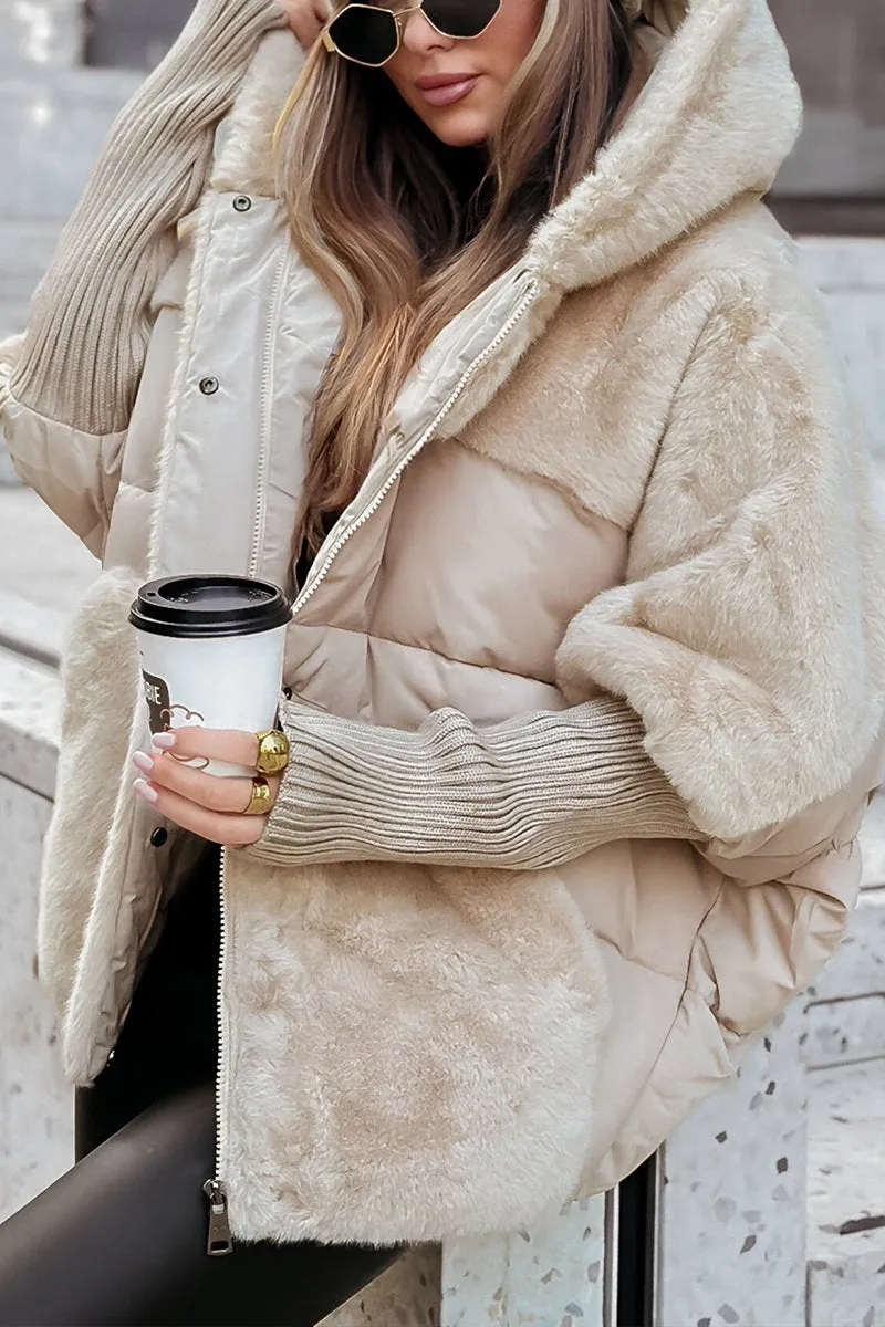 Lina | Oversized Teddy Puffer Coat