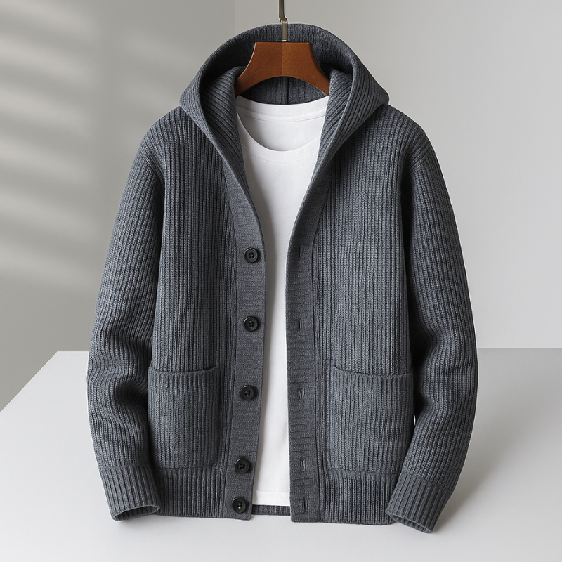 Owen™ | Casual Ribbed Hooded Cardigan