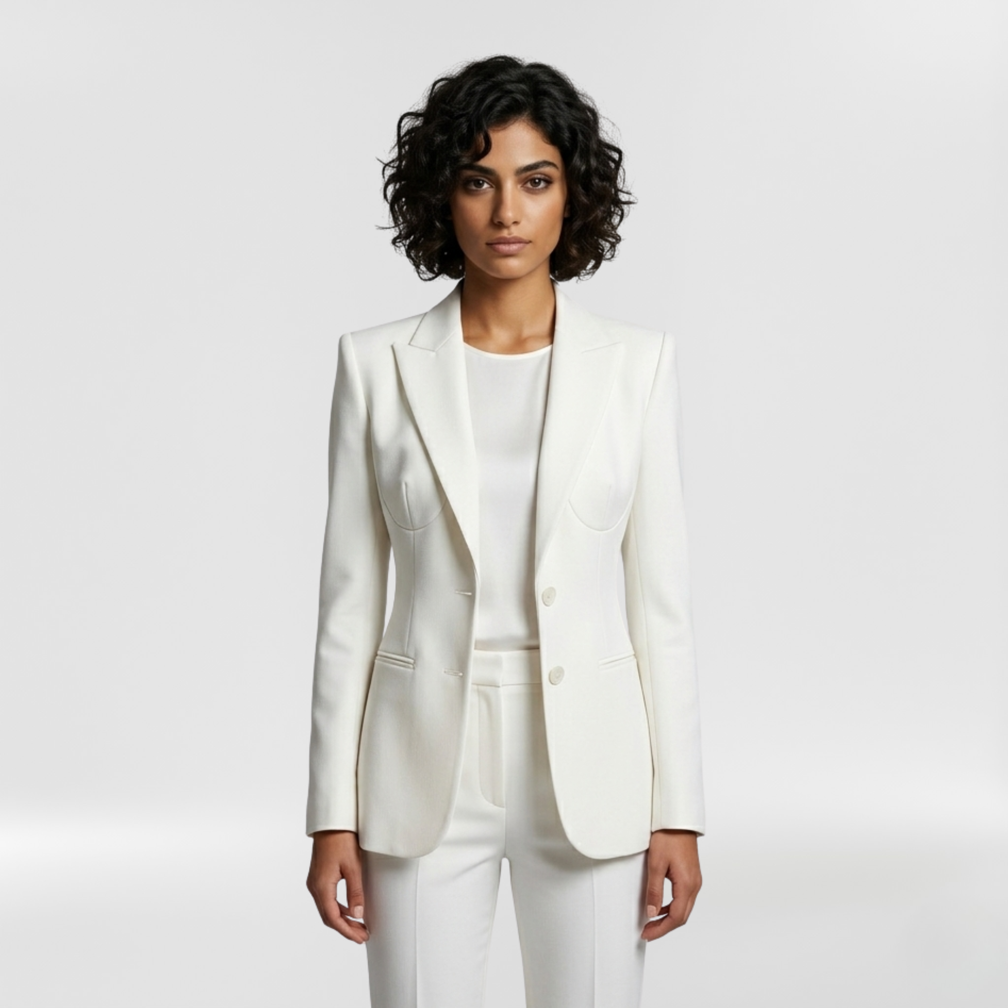 Precision Tailored Minimalist Suit Blazer