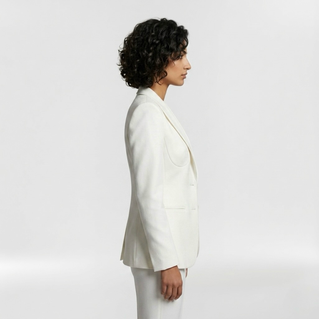 Precision Tailored Minimalist Suit Blazer