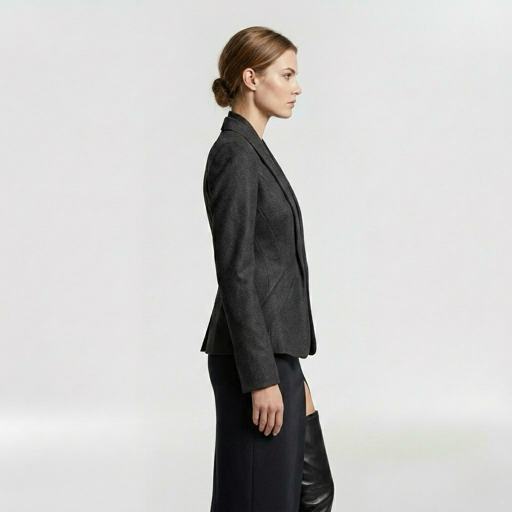 Sculpted Contour Evening Blazer