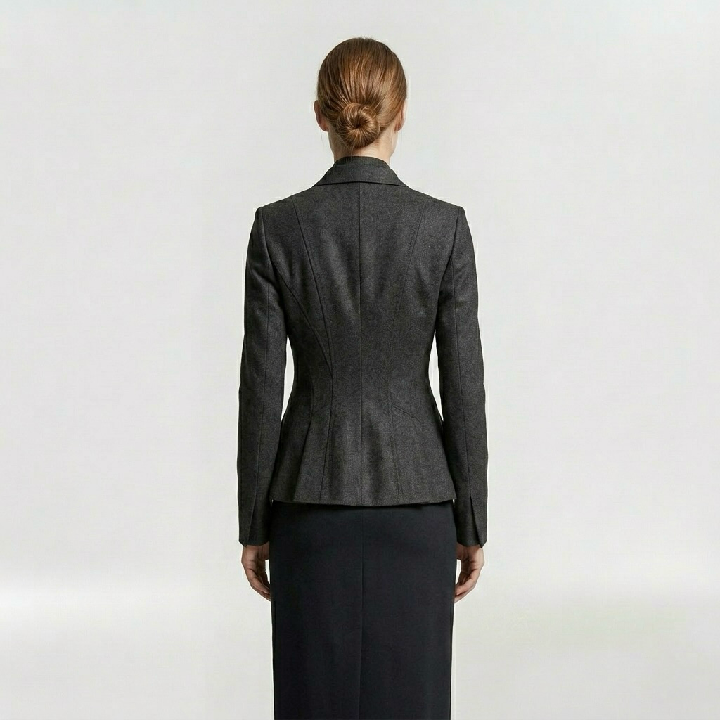 Sculpted Contour Evening Blazer