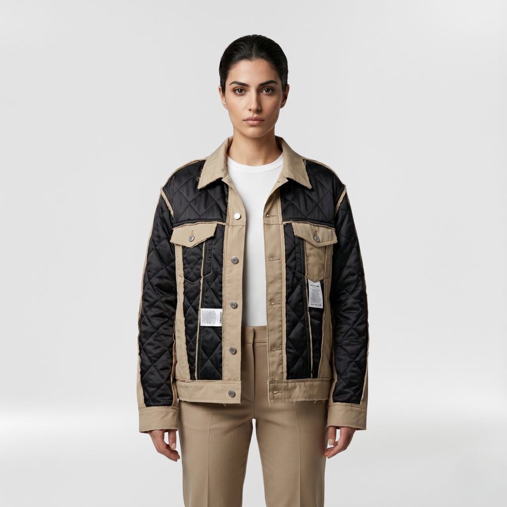 Hybrid Quilted Utility Overshirt Jacket