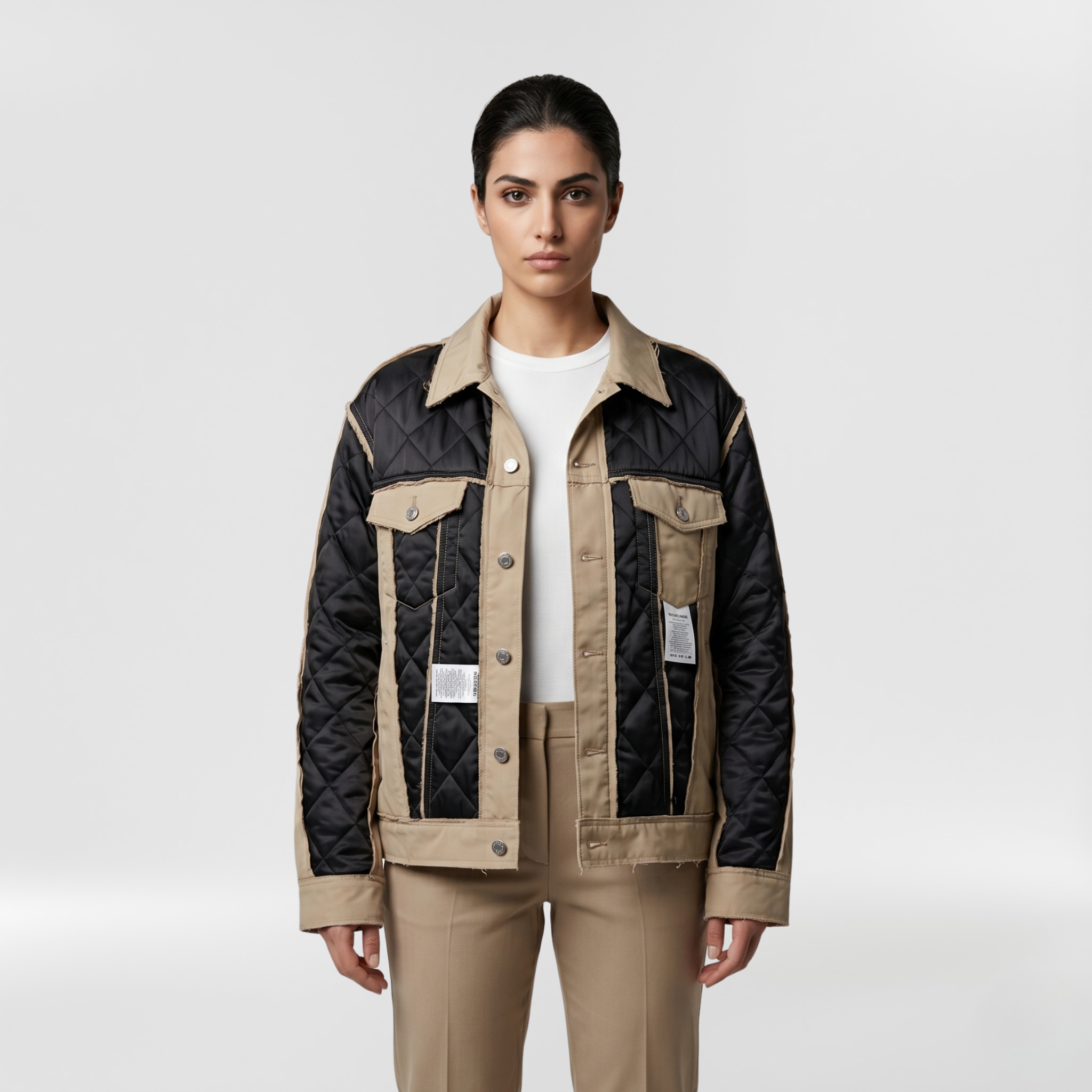 Hybrid Quilted Utility Overshirt Jacket
