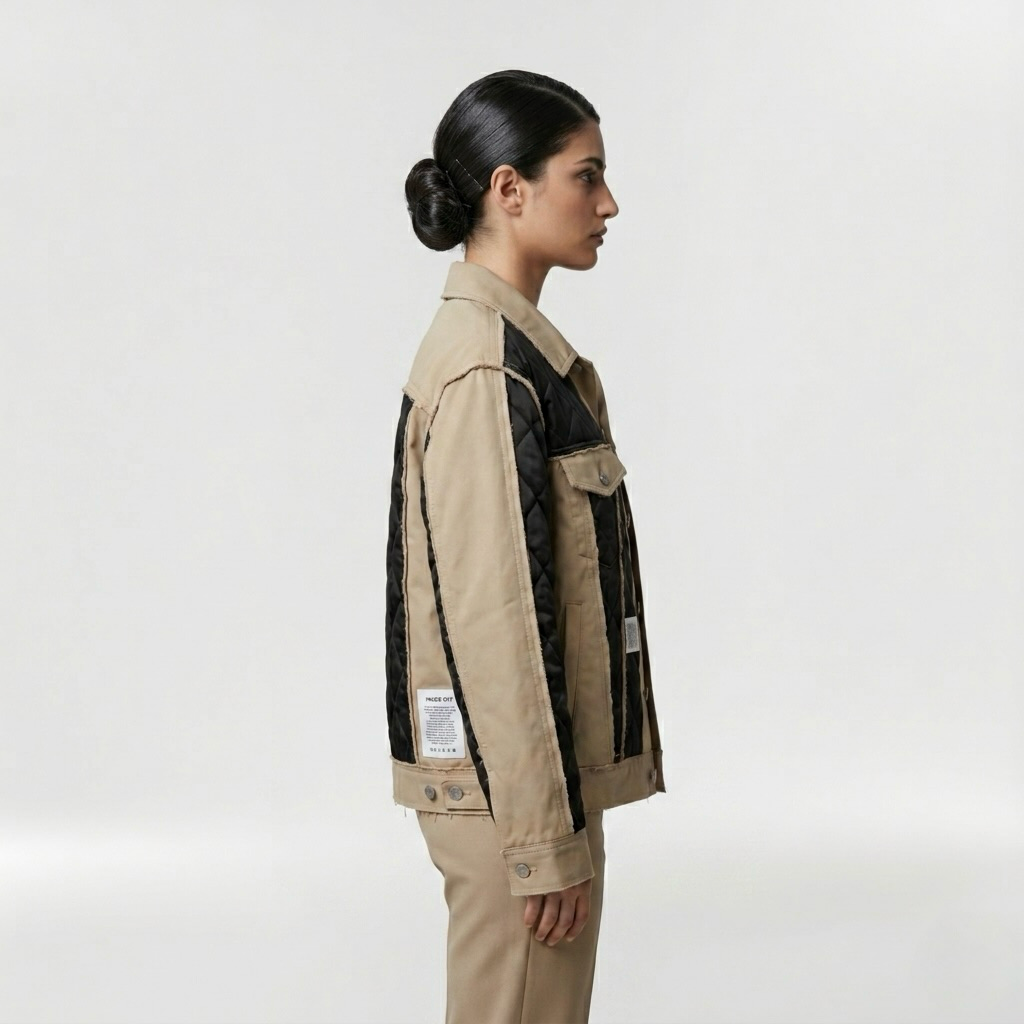 Hybrid Quilted Utility Overshirt Jacket