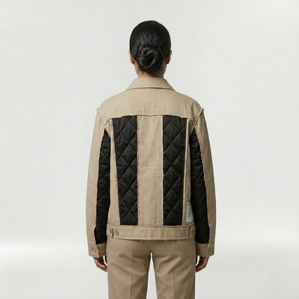 Hybrid Quilted Utility Overshirt Jacket