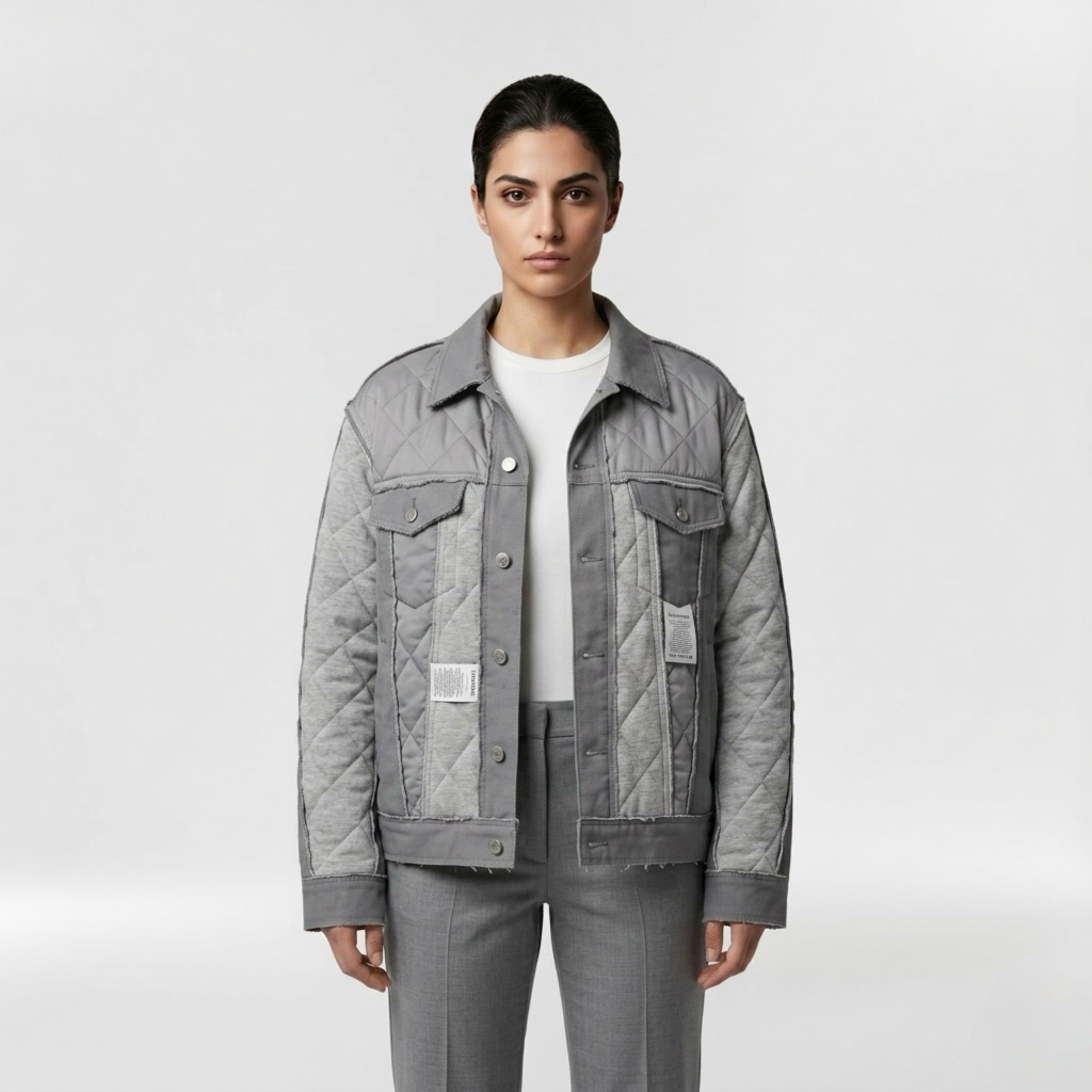 Hybrid Quilted Utility Overshirt Jacket