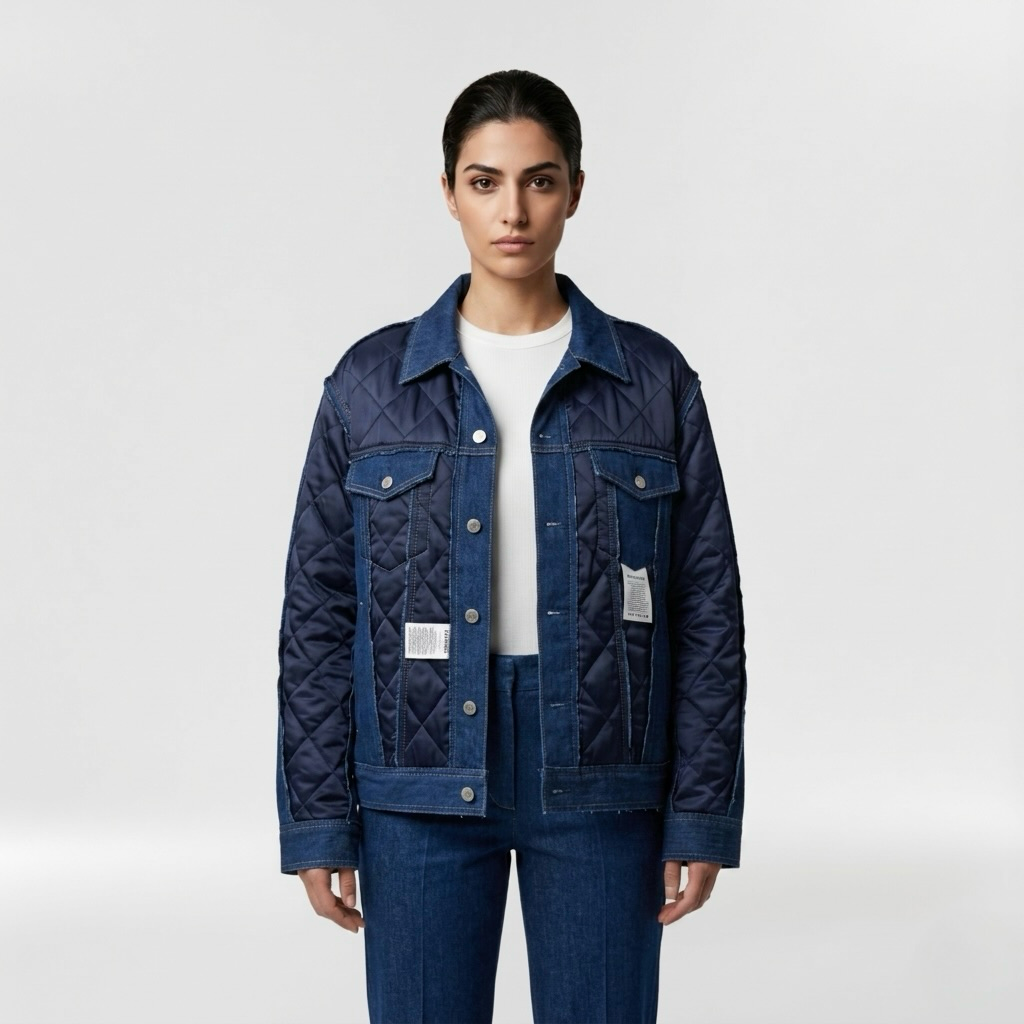 Hybrid Quilted Utility Overshirt Jacket