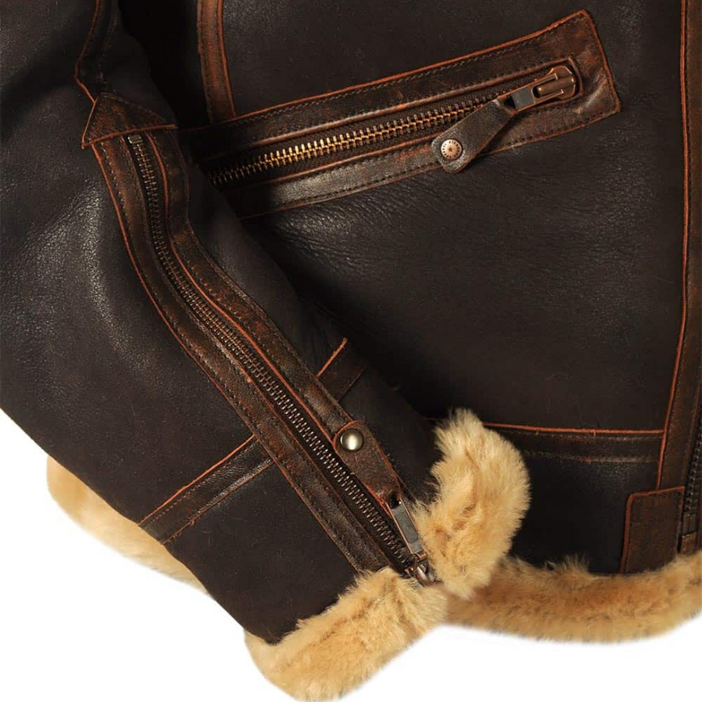 Eamon™ | Classic Shearling Aviator Jacket