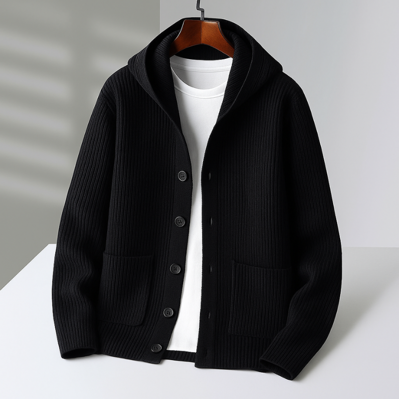 Owen™ | Casual Ribbed Hooded Cardigan