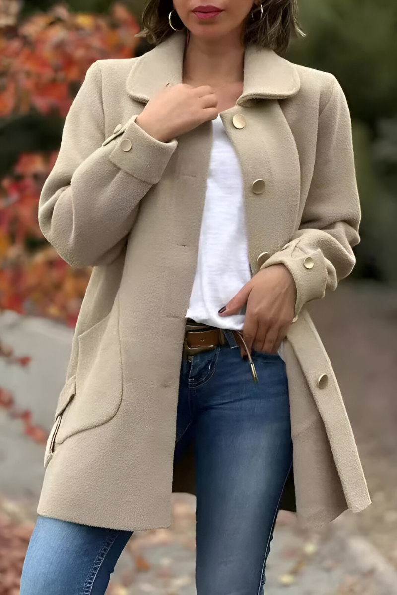 Irena™ | Classic Button-Up Coat