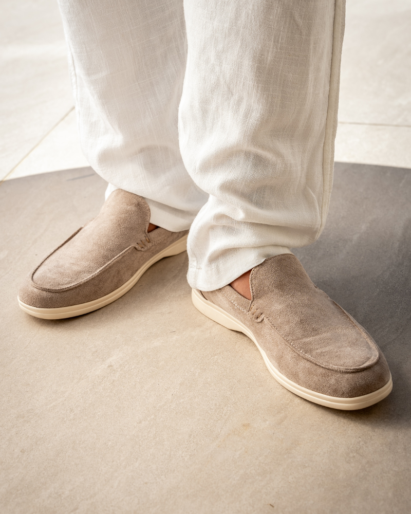 Men's Suede Loafers Slip-On Casual Shoes
