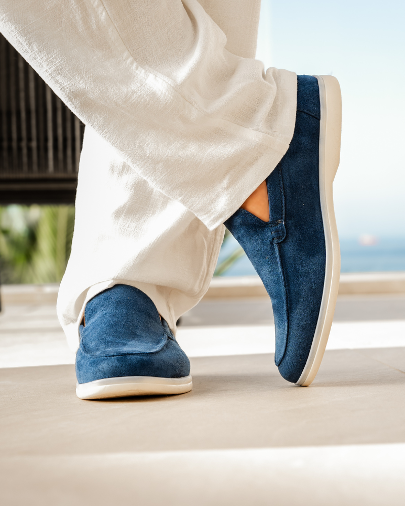 Men's Suede Loafers Slip-On Casual Shoes