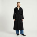 Luna Kiyora 100% Pure Italian Cashmere Long Coat - Black