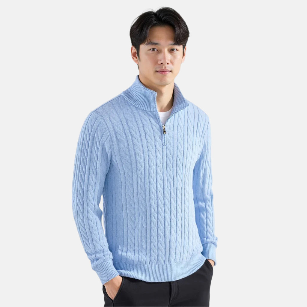 Eamon™ | Classic Knitted Half-Zip Sweater