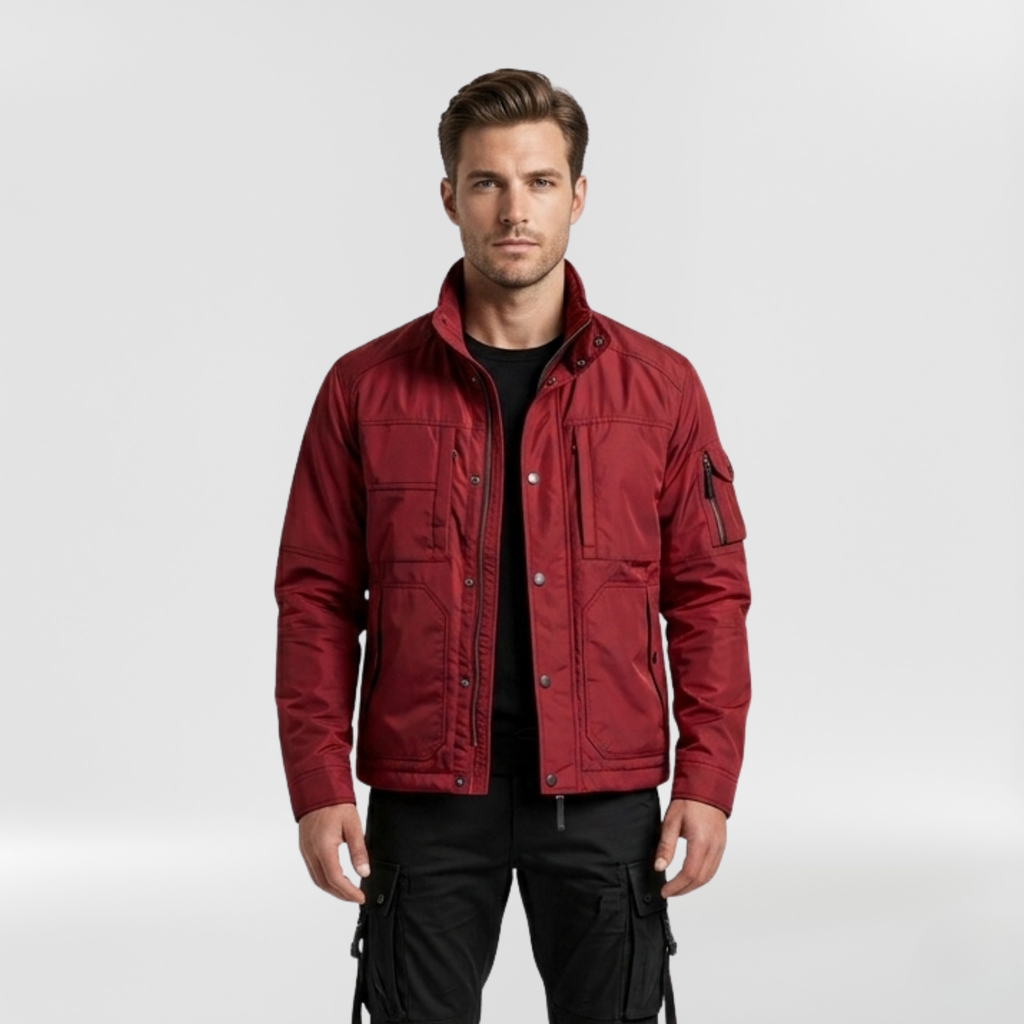 Crimson Vanguard Utility Jacket