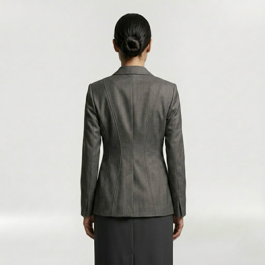 Sculpted Executive Tailored Blazer