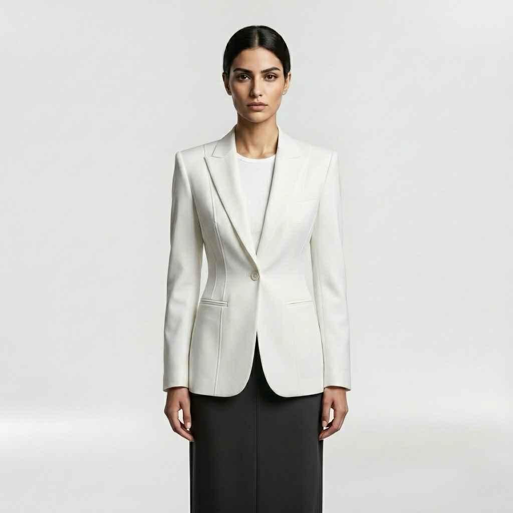 Sculpted Executive Tailored Blazer