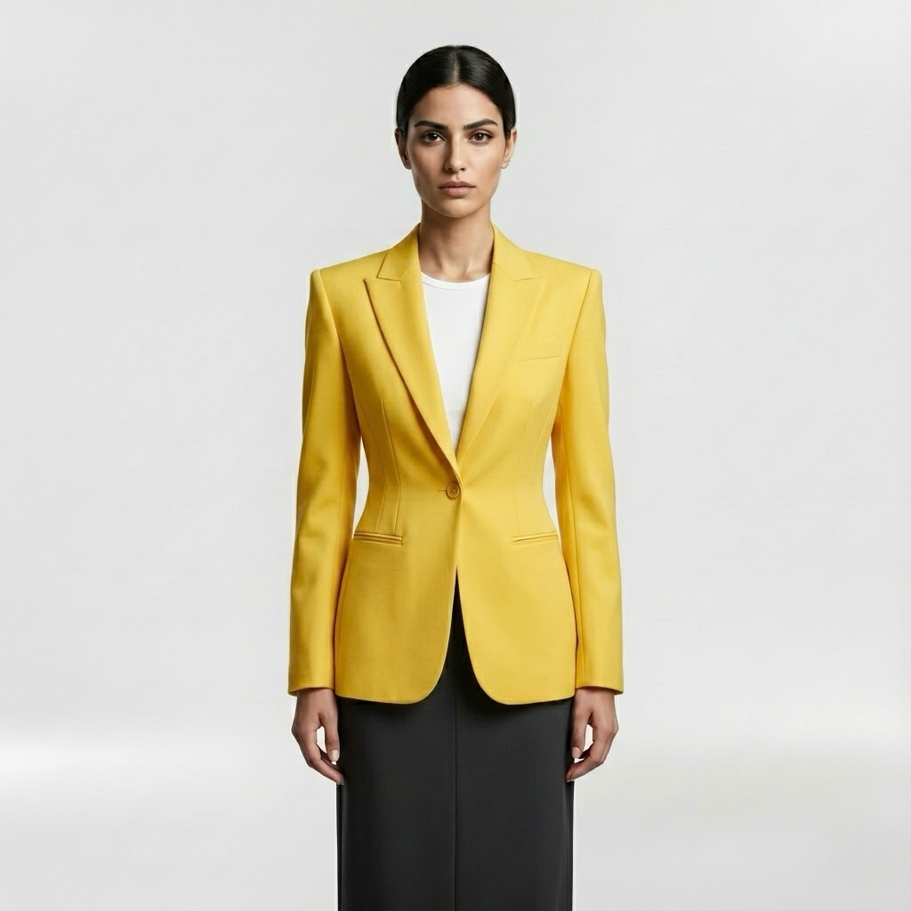 Sculpted Executive Tailored Blazer
