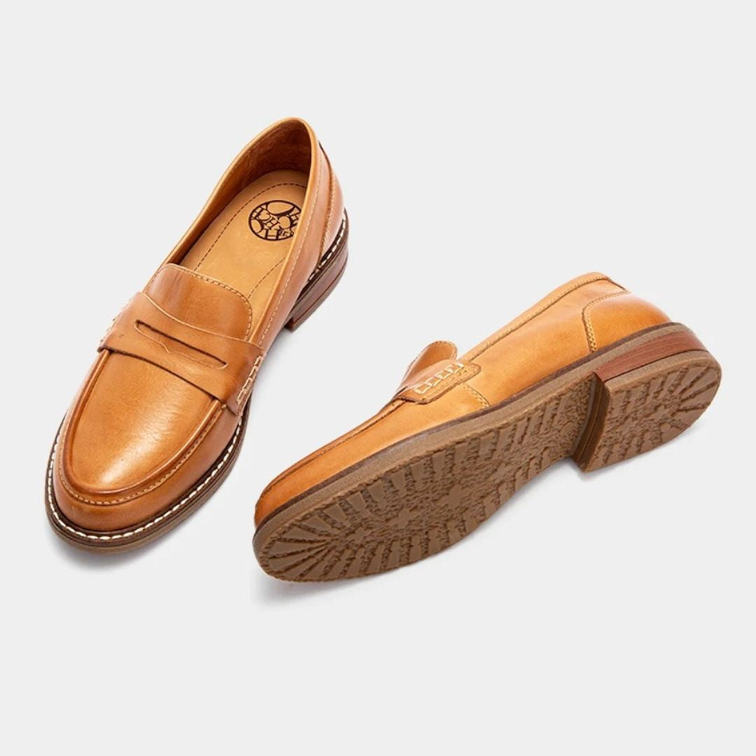 Upton | Cushioned Leather Driving Loafers