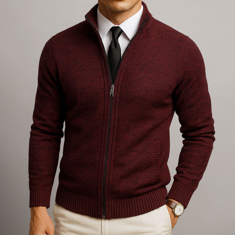 Davi™ | Modern Textured Zip Sweater
