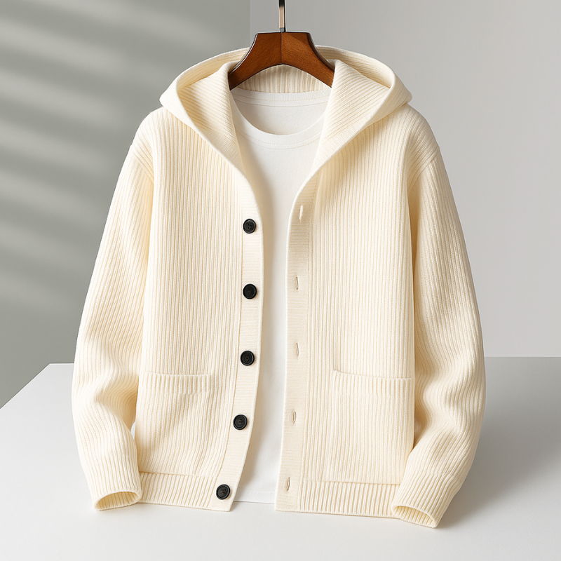 Owen™ | Casual Ribbed Hooded Cardigan