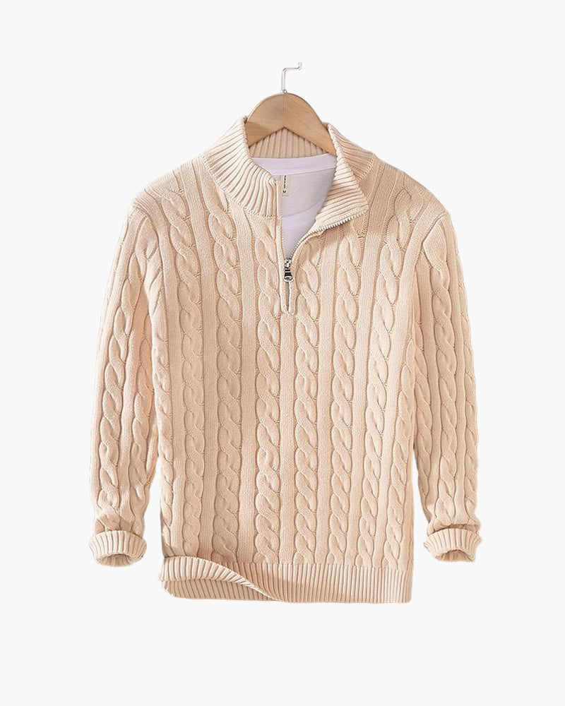 Eamon™ | Classic Knitted Half-Zip Sweater