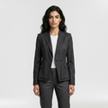 Modern Tailored Double-Button Blazer