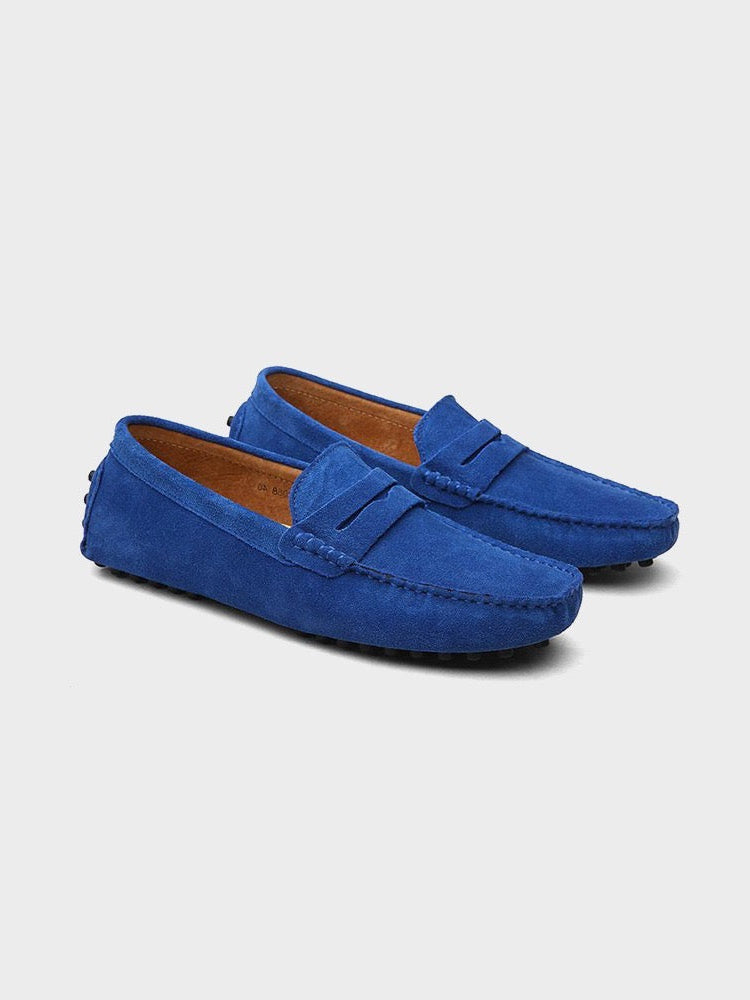Men's Suede Penny Loafer Slip-On Casual Shoes