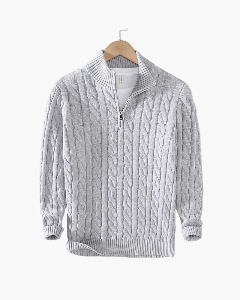 Eamon™ | Classic Knitted Half-Zip Sweater
