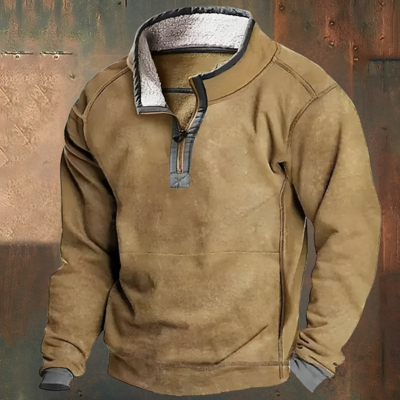 Roan™ | Casual Embroidered Half-Zip Sweater